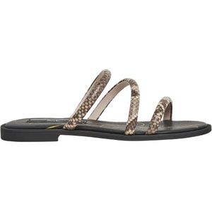 Pepe Jeansvoor vrouwen. PLS90647 Hayes Mix beige sandalen (38), Plat, Geen, Casual, Dierenprint, Duurzaam