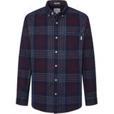 Pepe Jeans - PM308726 Marcus - Ribfluwelen Overhemd - Marineblauw - Lange Mouwen