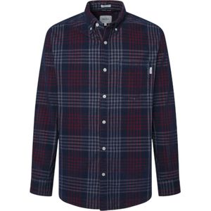 Pepe Jeans - PM308726 Marcus - Ribfluwelen Overhemd - Marineblauw - Lange Mouwen