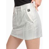 Armani Exchangevoor vrouwen. XW000099AF10836M8047 Zilveren denim minirok met hoge taille (XS), Casual, Katoen