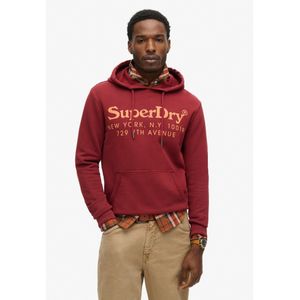 Superdryvoor mannen. M2013690A Sweatshirt Tonal Venue rood (XL), Casual, Katoen