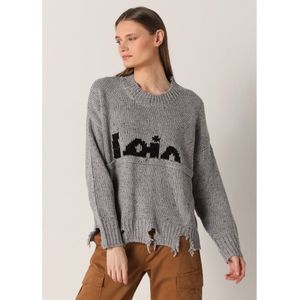 Lois Jeansvoor vrouwen. 452902436 Destroy trui grijs (XS), Casual, Polyester, Lange mouwen