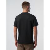 North Sails - 692970 - T-shirt - Zwart - Katoen - Korte Mouwen