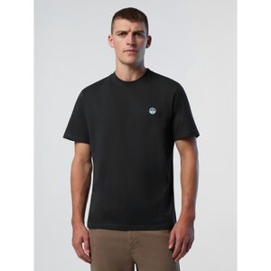 North Sails - 692970 - T-shirt - Zwart - Katoen - Korte Mouwen