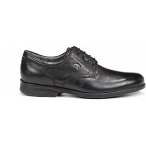 Fluchosvoor mannen. 8904_MASA_NEGR Maitre lederen schoenen zwart (39), Leer, Plat, Veters, Casual