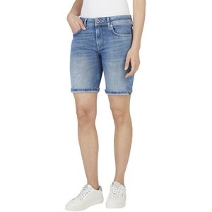 Pepe Jeans - PL801182IC1 - Kort - Blauw - Casual - Katoen - Denim