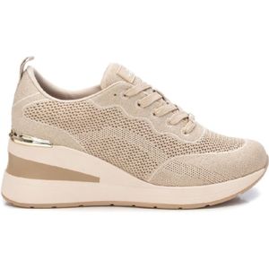 Xtivoor vrouwen. 14306902-BEIGE Sportschoenen 143069 beige (41), Stof, 3 tot 5 cm, Veters, Casual