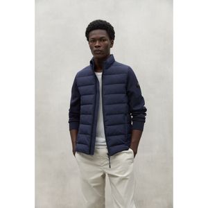 ECOALFvoor mannen. MCMGAKNDENAL0251S24-165 Denali jas marine (S), Casual, Lange mouwen, Duurzaam, Gerecycled nylon, Marineblauw