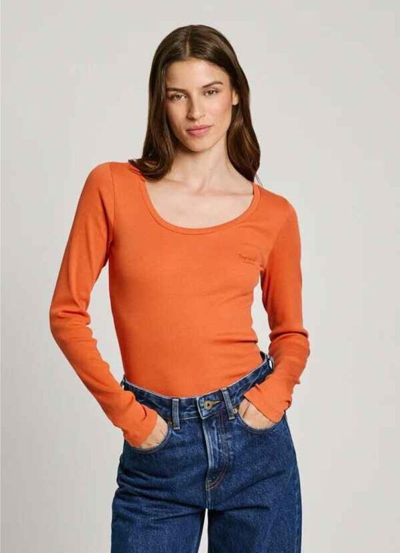 Pepe Jeans - Finny - Dames T-shirt - Lange Mouwen