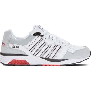 K-Swissvoor mannen. 07920 Si-18 Rannell leren sportschoenen wit (42), Leer, Plat, Veters, Casual