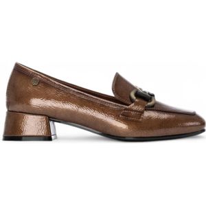 Carmelavoor vrouwen. 16253902-TAUPE Leren mucassins 162539 bruin (37), Leer, 3 tot 5 cm, Geen, Casual