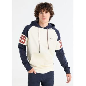 Lois Jeansvoor mannen. 165913950 Kanguro Ranglan sweatshirt wit (S), Casual, Katoen, Lange mouwen