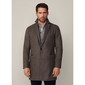 Hackett Londonvoor mannen. HM403235 Bruine poedervacht (50/32), Casual, Wol