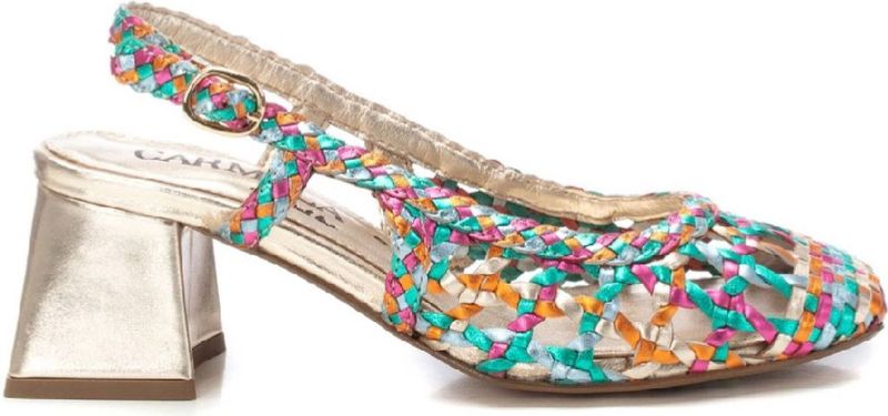 Carmela - 16232002-JEANS - Casual Schoenen - Blauw - Synthetisch - Gesp Sluiting