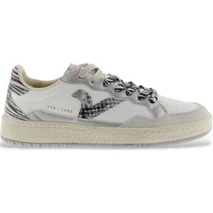 Damesschoenen - Grijs - Leer en Synthetisch - Casual Stijl