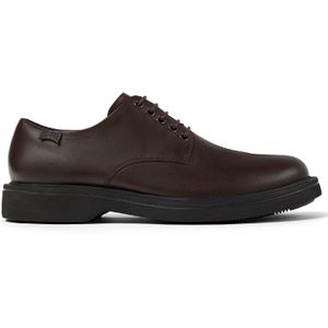 Campervoor mannen. K100998-002 Norman bruine leren schoenen (42), Leer, Plat, Veters, Casual