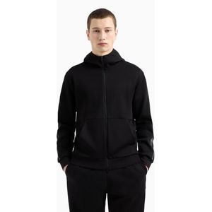 EA7voor mannen. 7M000142_AF12660 Sweater van katoen jersey met capuchon uit de Logo-serie navy (XS), Casual, Sportief, Meerdere sporten, Mar