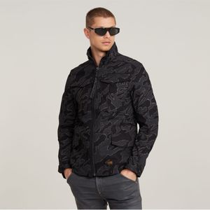 G-Starvoor mannen. D24282-D789-G741 Rovic Slim Field Jacket zwart (L), Casual, Katoen, Duurzaam