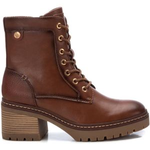 Xtivoor vrouwen. 143368 Enkellaarsjes 143368 bruin (40), 3 tot 5 cm, Ritssluiting, Casual