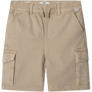 Pepe Jeans Junior Gymdigo Cargo Short voor jongens, Bruin (beton Beige), 10 jaar