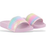 Billieblushvoor meisjes. U20688 Lila teenslippers met lovertjes (30), Plat, Geen, Strandkleding, kinderkleding