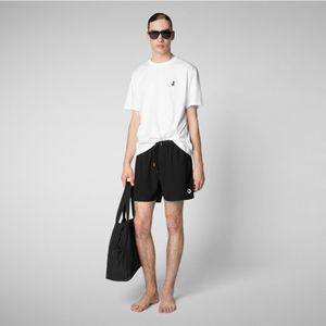 Save The Duckvoor mannen. DW1222M-RIPO20 Demna zwart zwempak (S), Strandkleding, Polyester