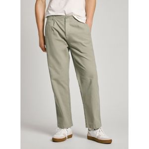 Pepe Jeansvoor mannen. PM211721 Relaxte Comfort Broek Wit Ecru (32), Casual, Katoen, Duurzaam