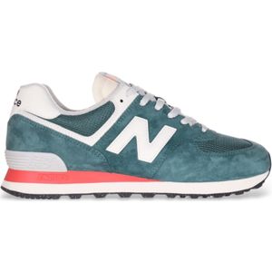 New Balanceunisex. U574V2 Leren sportschoenen 574 blauw (45), Leer, Plat, Veters, Casual