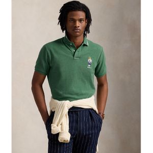 Ralph Lauren - Poloshirt - Groen - Katoen - Custom Slim Fit