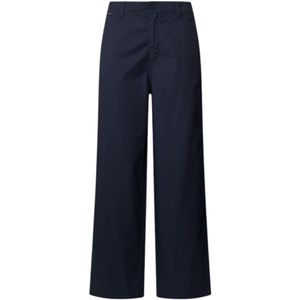Pepe Jeansvoor vrouwen. PL211808 Gina marine broek (L), Casual, Katoen, Marineblauw