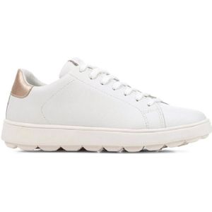 GEOXvoor vrouwen. D45WEA 09BNF Trainers D Spherica wit (40), Goudkleurig, Plat, Veters, Casual