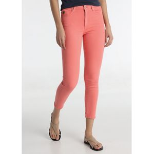 Lois Jeansvoor vrouwen. 201082342 Broek kleur highwaist skinny ankle - Medium taille 5 zakken rood (30), Casual, Katoen