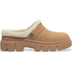 Timberlandvoor vrouwen. TB0A27B4EN31 Veldbeige leren schoenen met warme voering (36 W), Leer, 3 tot 5 cm, Geen, Casual