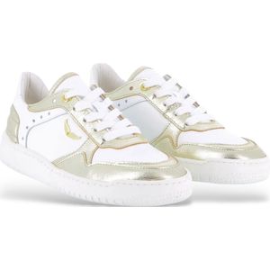 Zadig & Voltaire - X60285 - Sportschoenen - Wit - Goudkleurig - Leer
