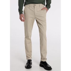 Bendorffvoor mannen. 800105143 Beige slim fit chino mid-rise boxer broek (38), Bruin, Casual, Katoen, Klassiek