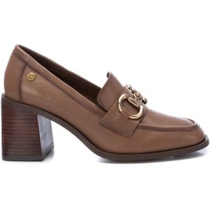 Carmelavoor vrouwen. 16112704-TAUPE Leren mocassins 161127 (40), Leer, Bruin, 5 tot 8 cm, Geen, Casual, Klassiek