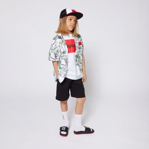 Kindershort - Katoenmix - Korte Broeken - Met Logoprint