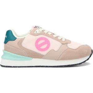 NO NAMEvoor vrouwen. QNIPSM0 Tova roze leren sportschoenen (37), Leer, Plat, Veters, Casual