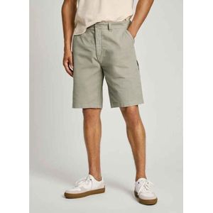 Pepe Jeans - Casual Bermuda - Groen - Katoen - Duurzaam