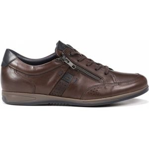 Fluchosvoor mannen. F1280 Daniel F1280 Havana bruin leren schoenen (46), Leer, Plat, 1 tot 3 cm, Veters, Casual, Havanna