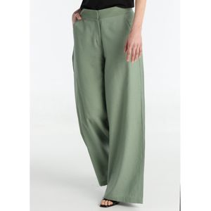Victorio & Lucchino, V&Lvoor vrouwen. 300168116 Groene palazzo chino broek (26), Casual, Viscose