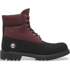 Timberlandvoor mannen. TB0A2P6WEJE1 6 Inch Premium leren laarzen met donkergrijze veters (45 W), Leer, Plat, Casual, Granaatappel, Duurzaam