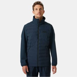 Helly Hansenvoor mannen. 34286 Isolatiejas HP 2.0 marine (M), Casual, Sportief, Meerdere sporten, Gerecycled polyester, Marineblauw