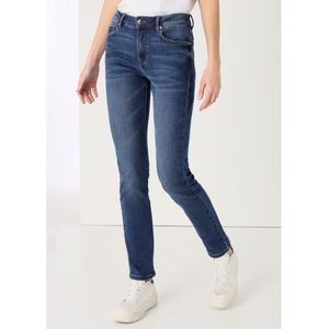 Lois Jeansvoor vrouwen. 201062627 Jeans medium wash brush weave blauw (26), Casual, Katoen, Denim