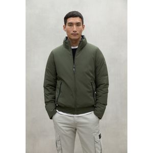 ECOALFvoor mannen. MCMGAJKGRAYS0050W24-115 Jas Grijsgroen (S), Casual, Gerecycled polyester, Duurzaam