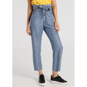 Lois Jeansvoor vrouwen. 208052735 Paper Bag fit broek blauw (26), Casual, Synthetisch, Denim