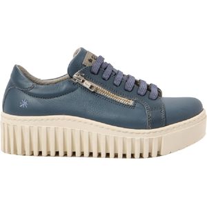 Artvoor vrouwen. 1153811VR003_0MU Leren sportschoenen 1538 veelkleurig (42), Leer, 3 tot 5 cm, Veters, Ritssluiting, Casual, Marineblauw