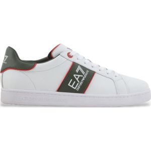 EA7unisex. X8X102_XK346 Klassieke witte leren sportschoenen (48), Leer, Plat, Veters, Casual