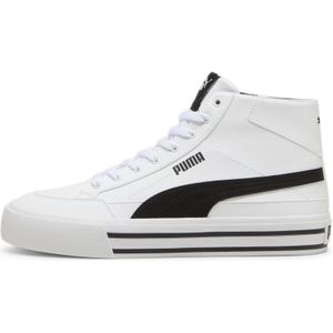 Pumaunisex. 39748202 Court Classic witte sportschoenen (46), Plat, Veters, Casual