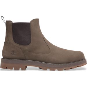 Timberlandvoor mannen. TB0A6A4WEM51 Britton Road bruin leren chelsea laarzen (44.5), Leer, Plat, Geen, Casual, Taupe, Duurzaam